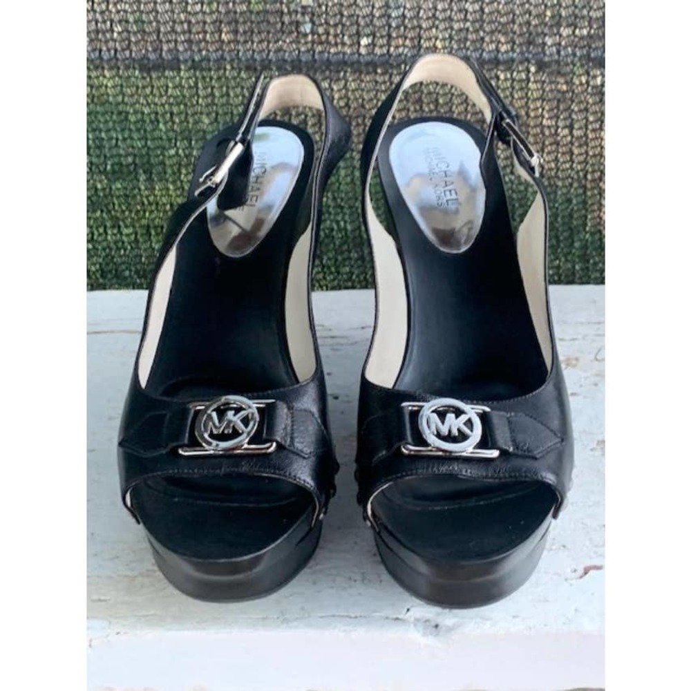 NWOT Michael Kors Wedges With Silver Studs Women size 11M - Picture 8 of 13